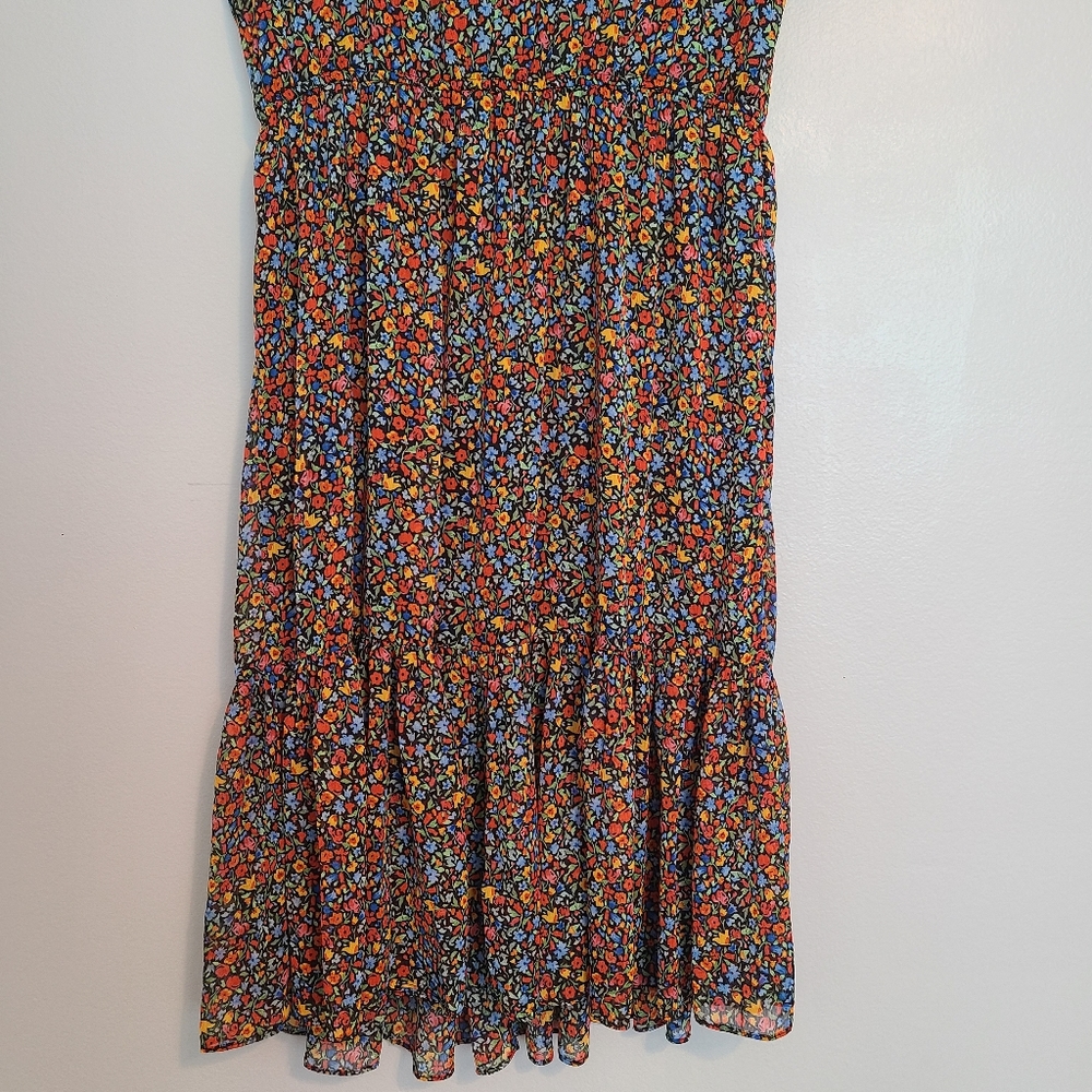 nwot Tommy Hilfiger Ditsy Floral Boho Tiered Dress XL Women's 14 - Picture 11 of 12